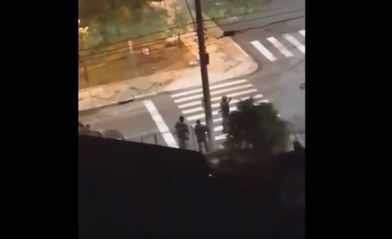 Bandidos armados provocam tiroteio em Criciúma (SC) (Foto: Reprodução/Facebook)