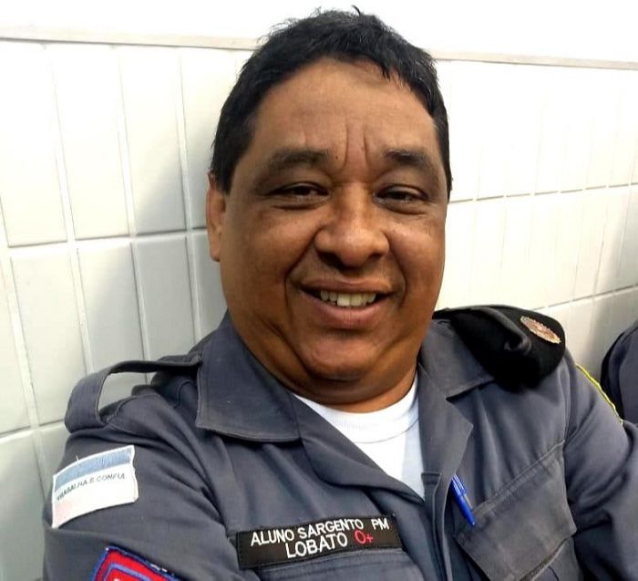 Sargento Lobato estava internado desde o dia 12 de novembro por conta da Covid-19 (Foto: Divulgação/PM)