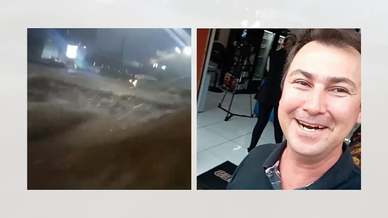 Tranquilidade de mineiro durante tempestade viraliza na internet (Foto: Reprodução/Instagram)
