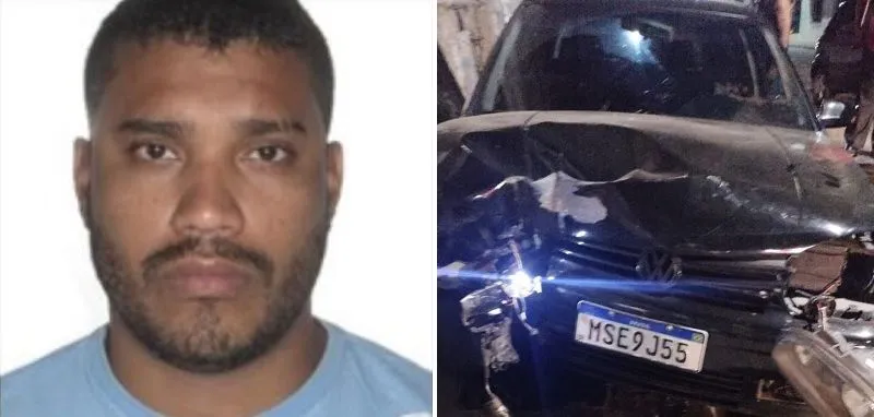 Imagem ilustrativa da imagem Homem é baleado, sofre acidente e morre na frente do filho de 6 anos
