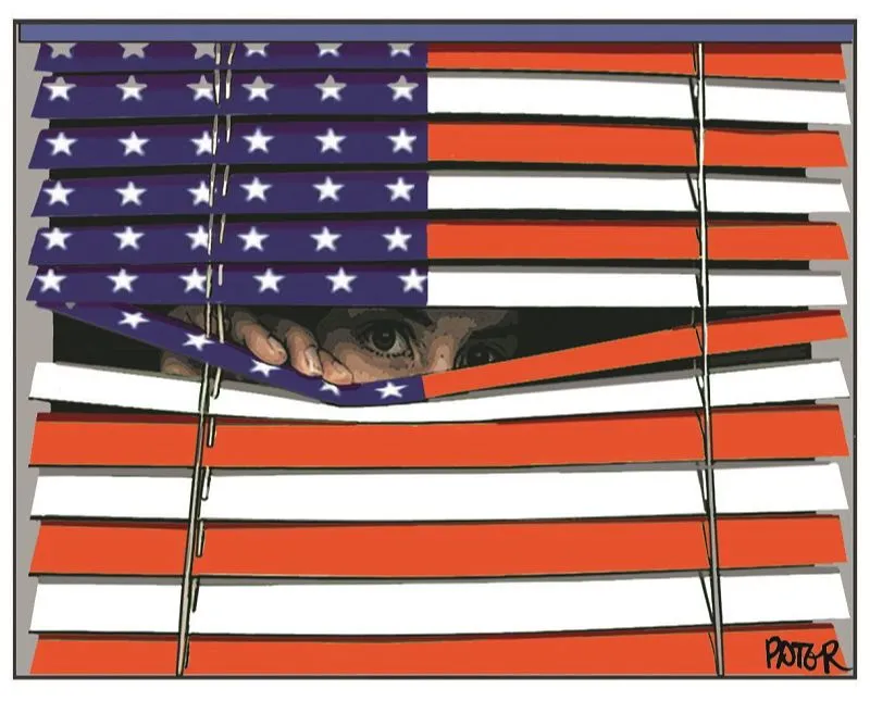 Imagem ilustrativa da imagem Política norte-americana é o tema da charge desta sexta