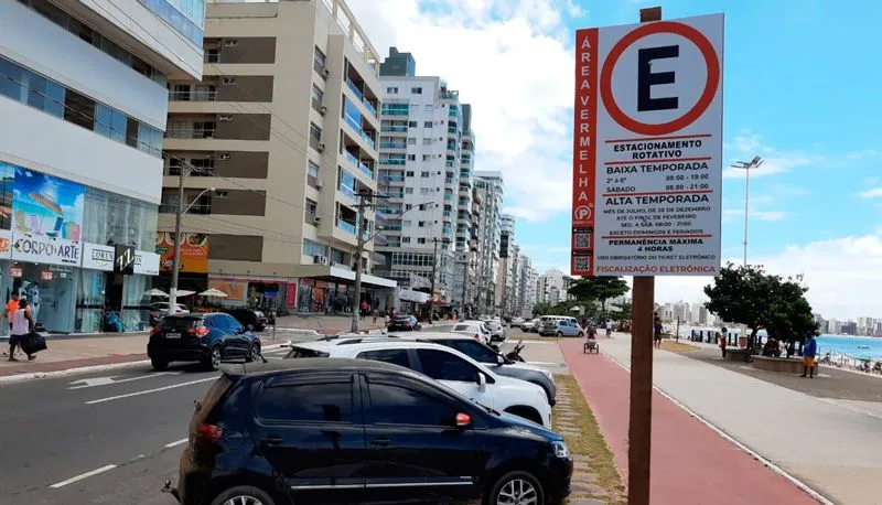 Imagem ilustrativa da imagem Guarapari passa a ter mais áreas com estacionamento rotativo