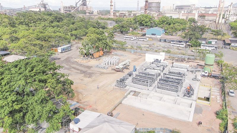 Obras da maior planta de dessalinização da água do mar do País já começaram, na ArcelorMittal Tubarão, na Serra (Foto: ArcelorMittal )