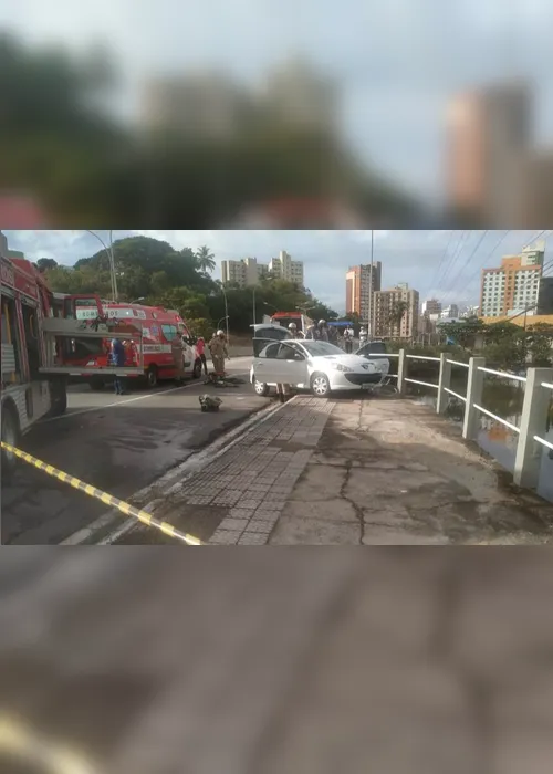 Imagem ilustrativa da imagem Acidente deixa motorista ferido na Ponte de Camburi