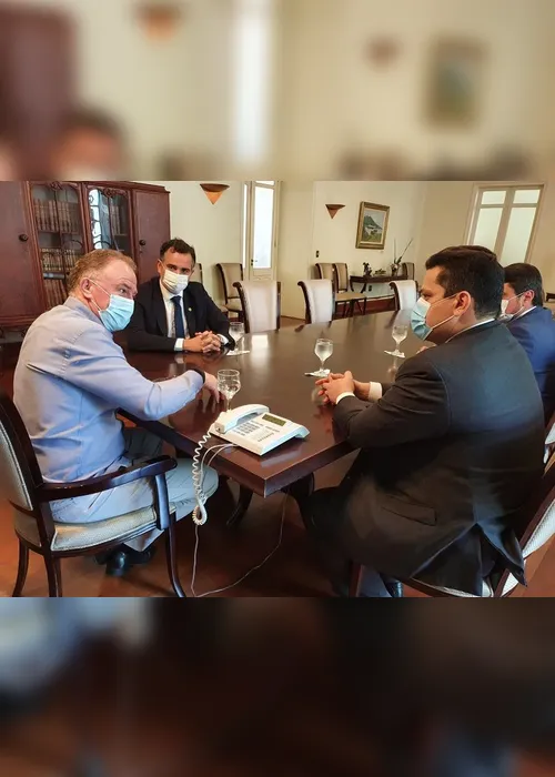 Imagem ilustrativa da imagem Alcolumbre visita Casagrande no Estado e pede votos para seu sucessor