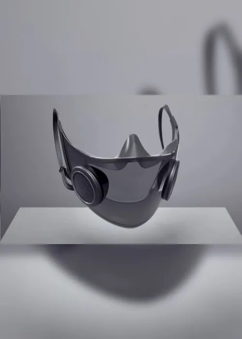Imagem ilustrativa da imagem Empresas apresentam máscaras com amplificador de voz e sensor de respiração