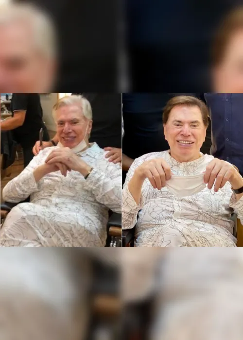 
          Imagem ilustrativa da imagem Silvio Santos sai do isolamento para cortar e tingir o cabelo
          