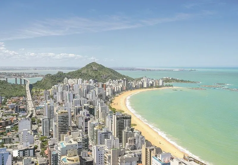 Vista da Praia da Costa, em Vila Velha: valor do IPTU poderá ser parcelado em até nove vezes no município