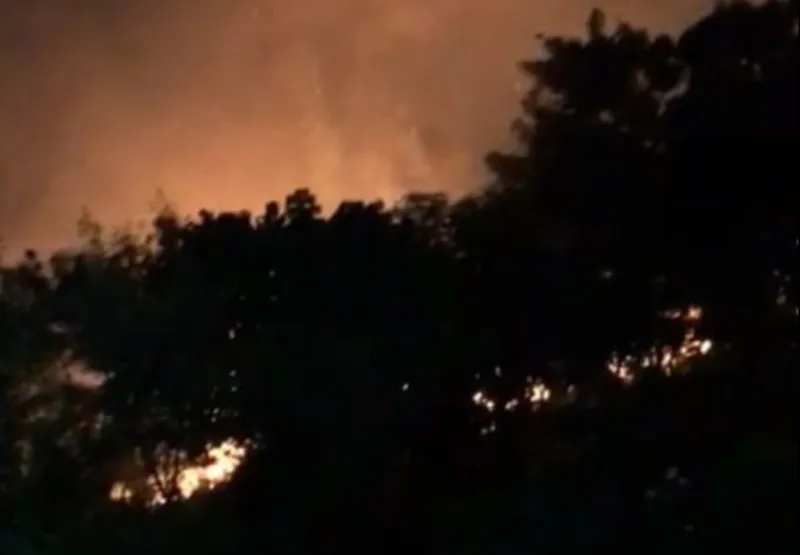 Incêndio no Morro da Gamela, em Vitória
