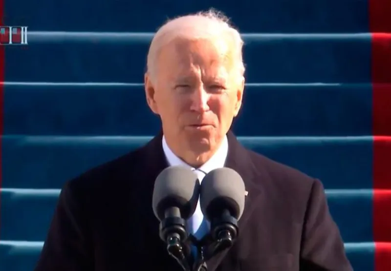 Joe Biden discursou em sua posse como presidente dos Estados Unidos