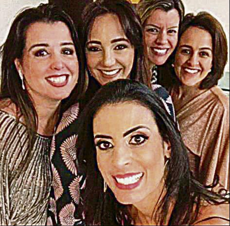 Gisele Quintanilha, Ludmila Sodré, Raquel Gomes, Ana Beatriz Rosestolato e Licia Lugon (Foto: Acervo Pessoal)