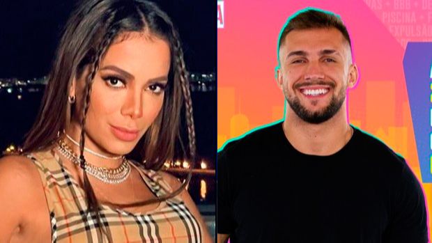 Anitta e Arthur, capixaba de Conduru, em Cachoeiro de Itapemirim (Foto: Reprodução Instagram e TV Globo)