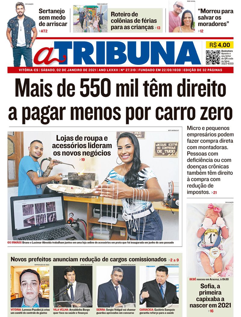 (Foto: Reprodução / Jornal A Tribuna)