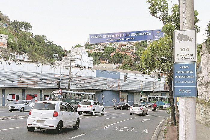 Cerco eletrônico de Vitória: Vila Velha pretende implantar o sistema (Foto: Fábio Nunes - 28/01/2019)