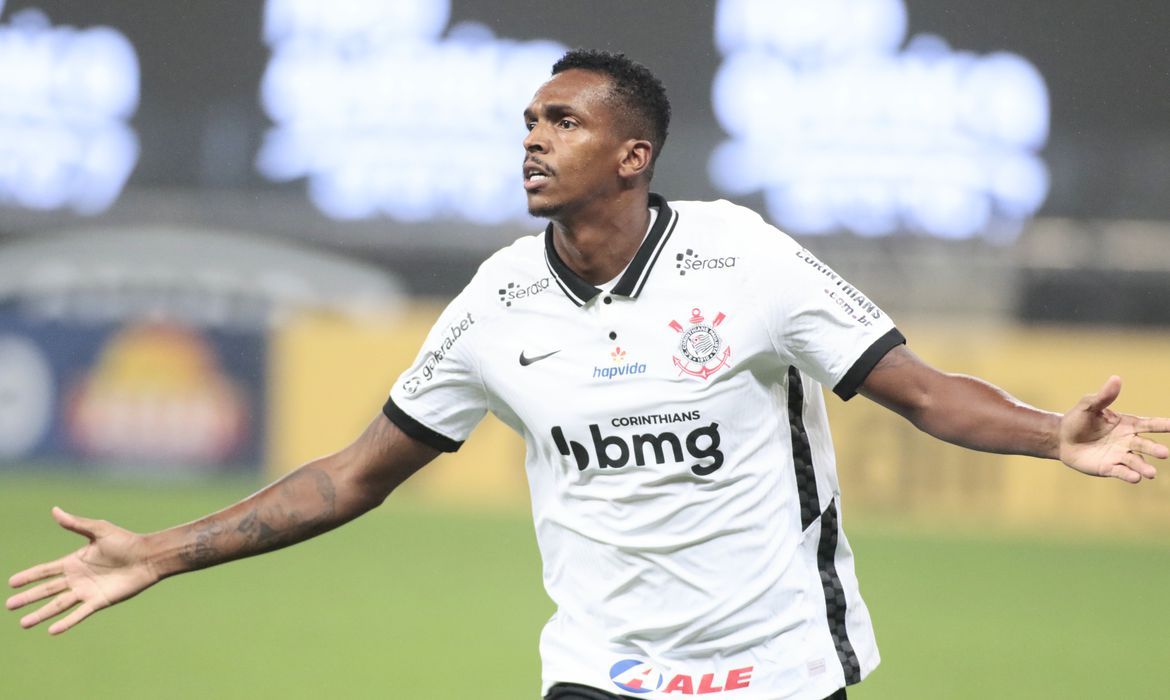 Jô comemora goleada contra o Flu (Foto: Rodrigo Coca/ Agência Corinthians/ Divulgação)