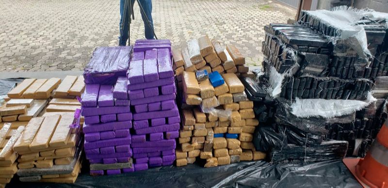 Apreensões de drogas no Estado (Foto: Divulgação / PCES)