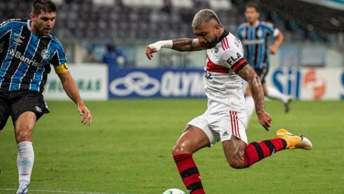 Com um futebol criativo e grande atuação de Gabigol, o Flamengo derrotou o Grêmio por 4 a 2 (Foto: Alexandre Vidal / Flamengo)