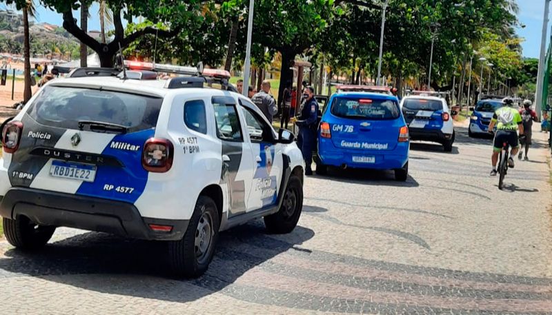 Operação foi realizada também na Praça dos Namorados (Foto: Comunicação / PMV)