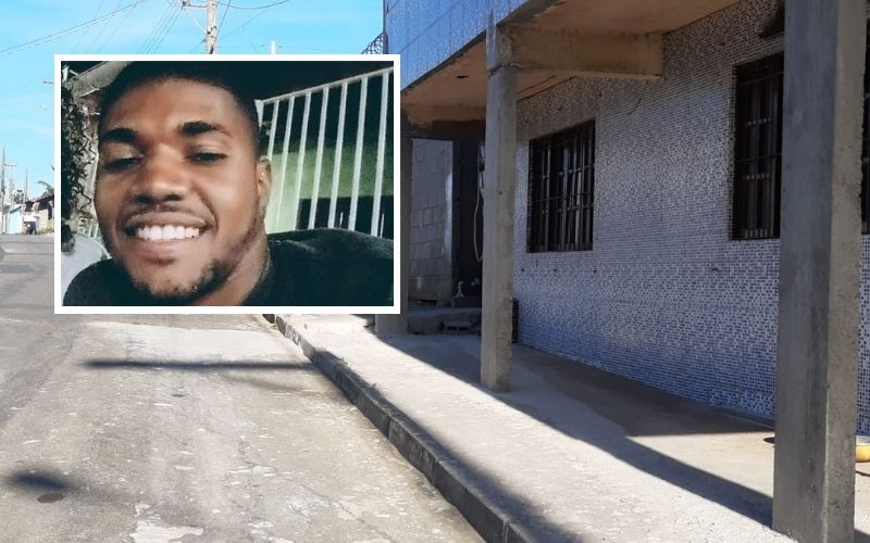 Um homem, identificado como Adilson Ferreira Júnior, de 32 anos, foi assassinado a tiros no balneário de Paraty, em Anchieta (Foto: Reprodução)