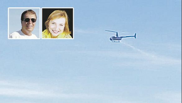 Octávio e Lucimara morreram na queda do helicóptero (Foto: Reprodução / Youtube)