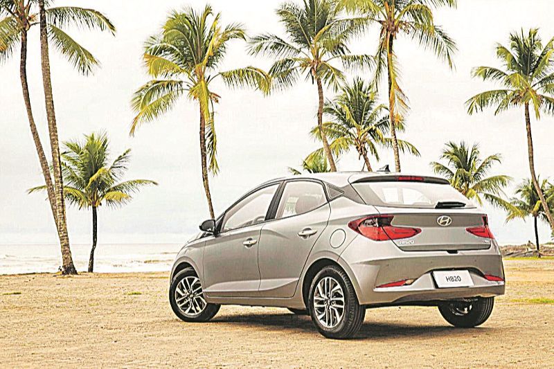 O HB20 hatch surge em segundo lugar no ranking dos mais vendidos, com 86.548 emplacamentos contabilizados no ano passado (Foto: Assessoria Hyundai)