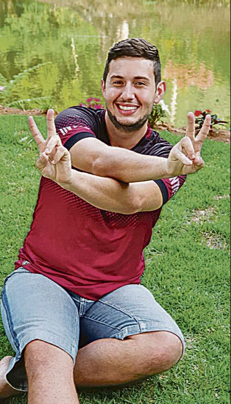 O estudante Patresley Lutke, 20 (Foto: Acervo Pessoal)