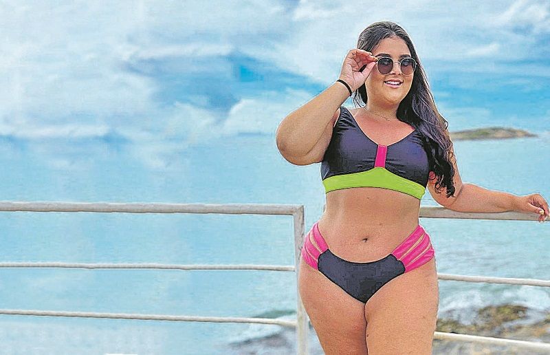 A maquiadora e modelo plus size Luiza Moscon, de 17 anos (Foto: Divulgação)
