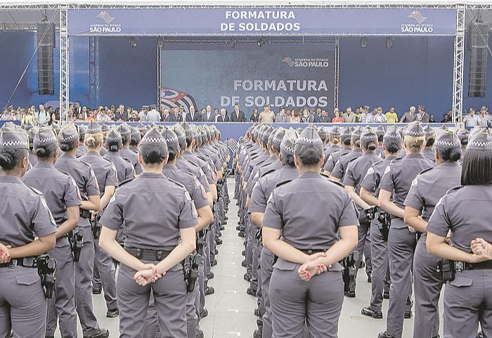 Policiais militares de São Paulo (Foto: Du Amorim/A2 FOTOGRAFIA — 13/10/2017 )
