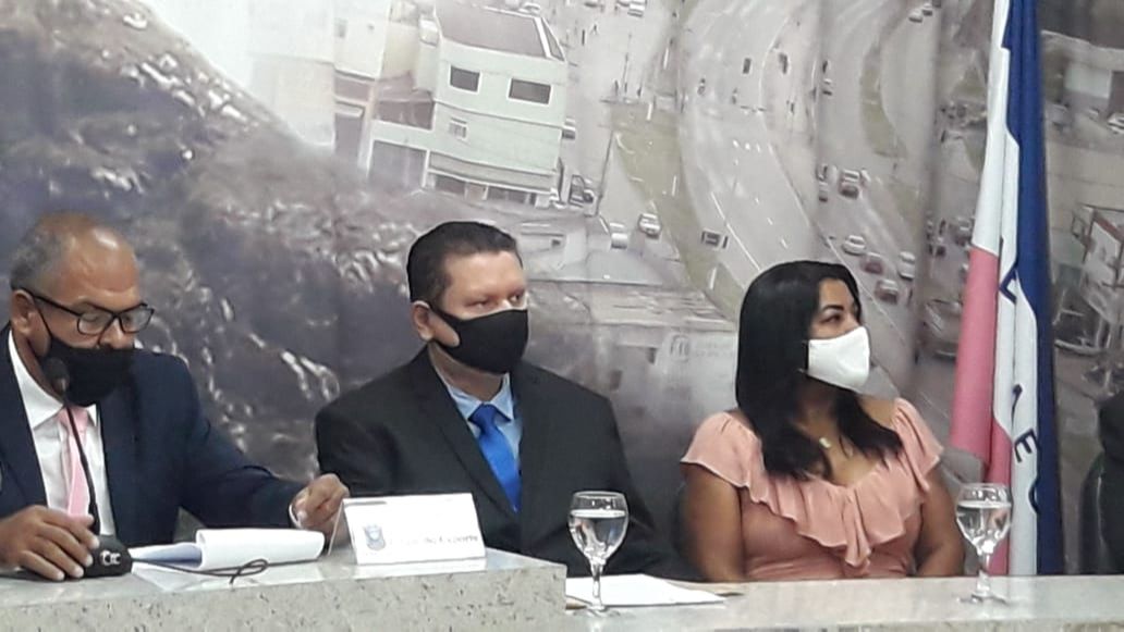 Prefeito, vice e vereadores tomaram posse na Câmara Municipal de Cariacica (Foto: Leonardo Bicalho/ AT/ 01/01/2021)