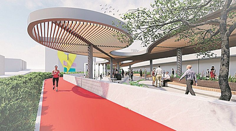 Projeção de como vai ficar a praça de Campo Grande, em Cariacica: promessa de uma repaginação do local (Foto: Divulgação)