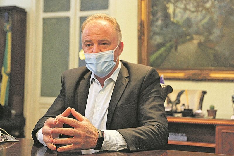 Casagrande teme por um agravamento na quantidade de casos de Covid no Estado, após as festas de fim de ano (Foto: Kadidja Fernandes/AT)
