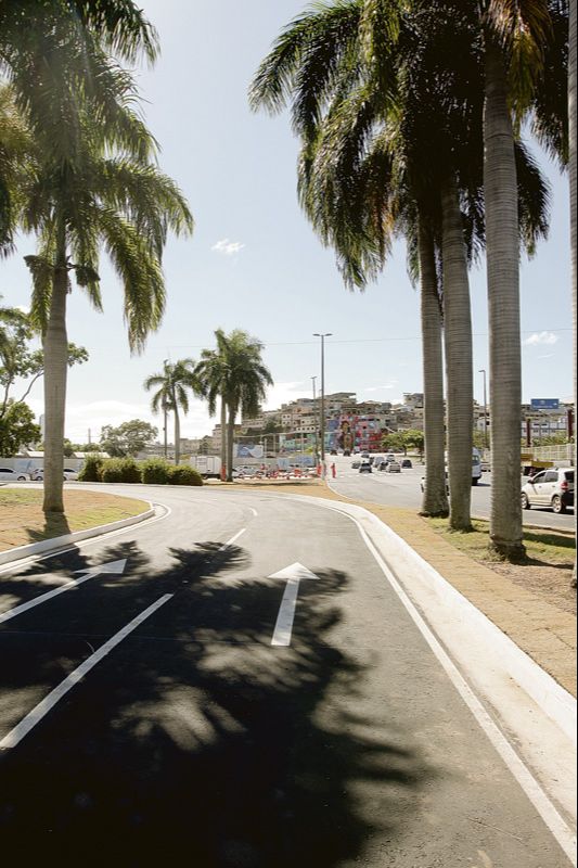 Retorno para a 2ª Ponte em frente à rodoviária de Vitória: obra finalizada (Foto: Beto Morais / AT)