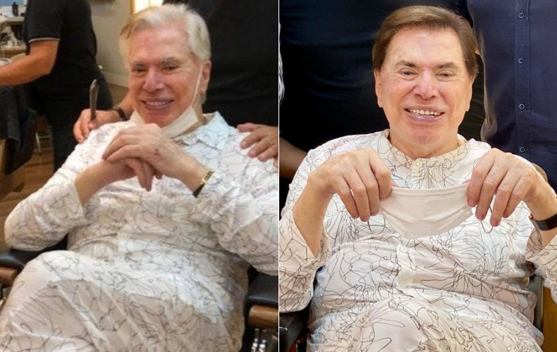 Fotos tiradas antes e depois da transformação capilar de Silvio (Foto: Reprodução/Instagram)