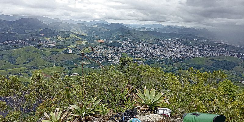 Vista do alto da montanha (Foto: Alessandro de Paula / AT)