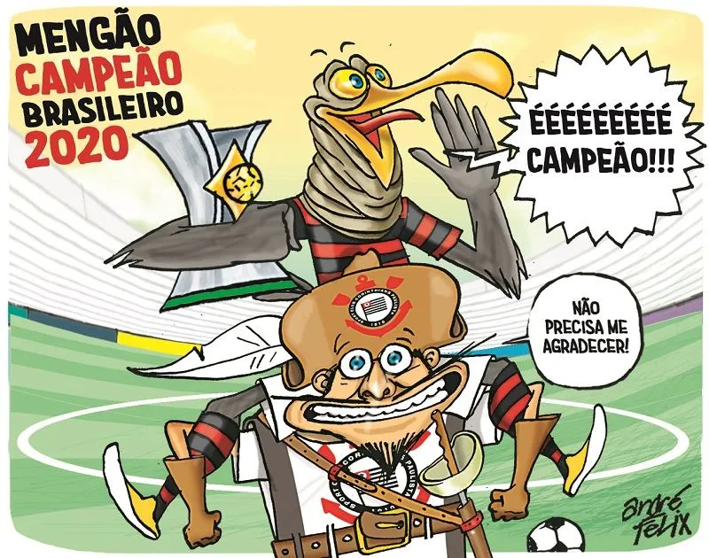 Imagem ilustrativa da imagem Charge do Dia: Mengão campeão brasileiro 2020