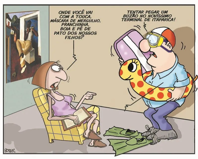 Imagem ilustrativa da imagem Charge do Dia: Novo Terminal de Itaparica