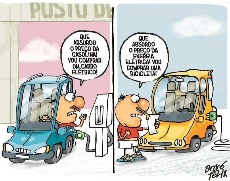 Imagem ilustrativa da imagem Charge do Dia: Posto de Gasolina...