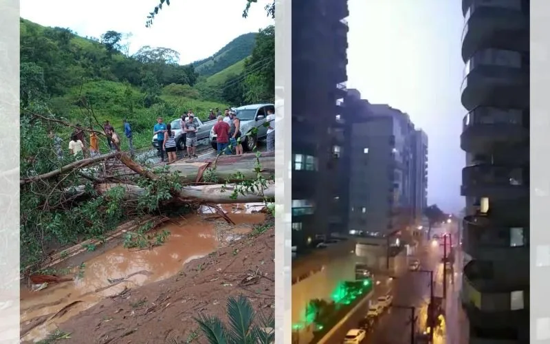 Imagem ilustrativa da imagem Temporal deixa bairros sem energia e causa estragos no Estado