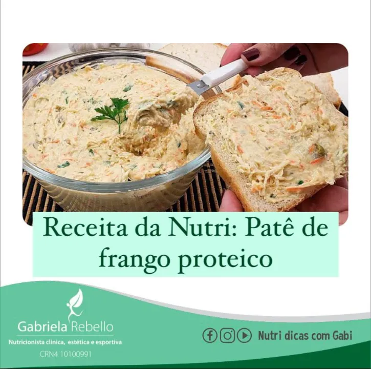Imagem ilustrativa da imagem Receita da nutri: Patê de Frango Proteico