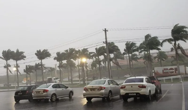 Imagem ilustrativa da imagem Cidades entram em alerta para ventania e chuva até quinta