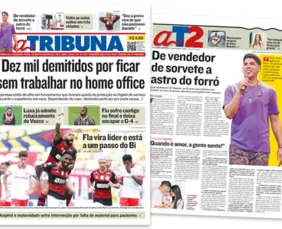 Imagem ilustrativa da imagem Veja a edição do jornal A Tribuna desta segunda-feira (22/02/2021)