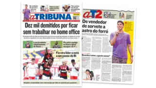 Imagem ilustrativa da imagem Veja a edição do jornal A Tribuna desta segunda-feira (22/02/2021)