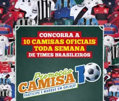 Imagem ilustrativa da imagem A Tribuna sorteia camisas oficiais de times brasileiros