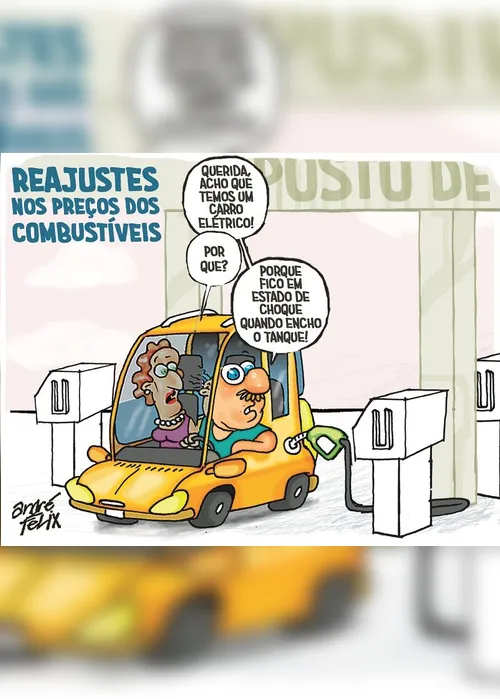 Imagem ilustrativa da imagem Charge do Dia: Reajustes nos preços dos combustíveis