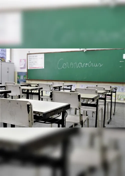 Imagem ilustrativa da imagem Suspensão de aulas presenciais no Estado a partir de segunda