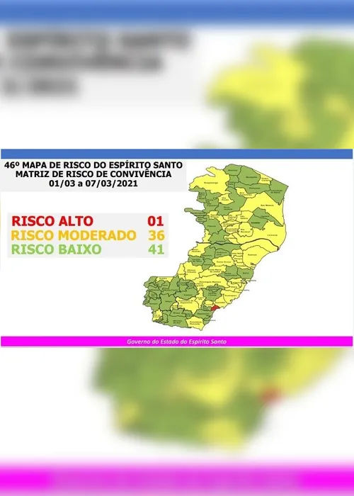 Imagem ilustrativa da imagem Grande Vitória continua no risco moderado de contágio da Covid
