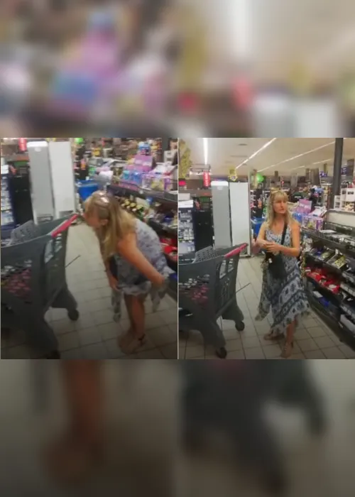 Imagem ilustrativa da imagem VÍDEO | Mulher tira calcinha em supermercado e usa como máscara contra Covid