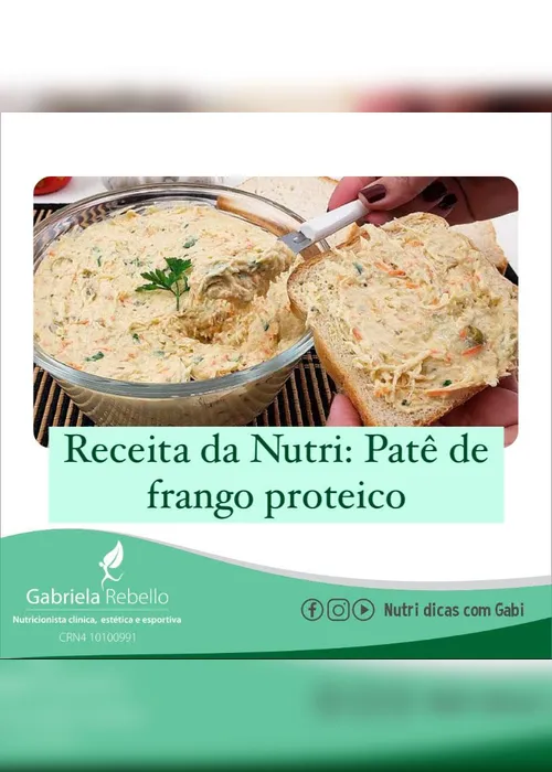 Imagem ilustrativa da imagem Receita da nutri: Patê de Frango Proteico