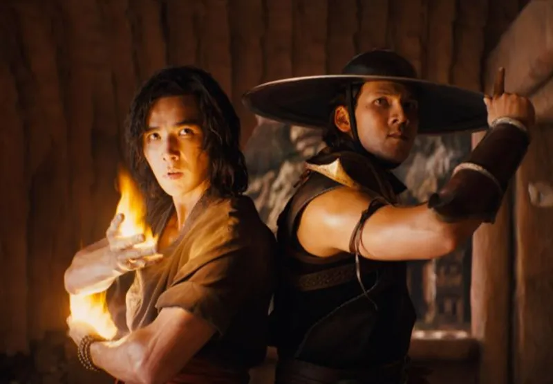 Personagens de Liu Kang e Kung Lao em "Mortal Kombat"
