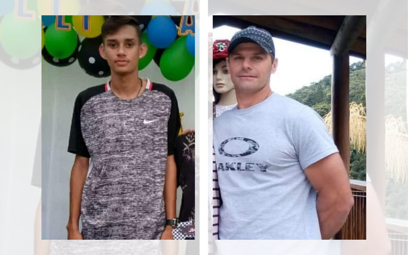 Adriano Ângelo Nalin e Jair Marconcini Mozer morreram após serem atingidos por chapas de granito em Vargem Alta (Foto: Reprodução/Redes sociais)